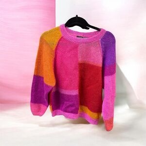 René Tenner for Jeanne Pierre colorblock sweater